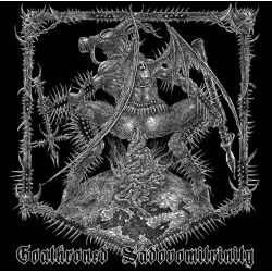 Sadomortuary/Uraniavore Goatphago/Vomitvulva "Goathroned Sadovomitrinity" (CD)