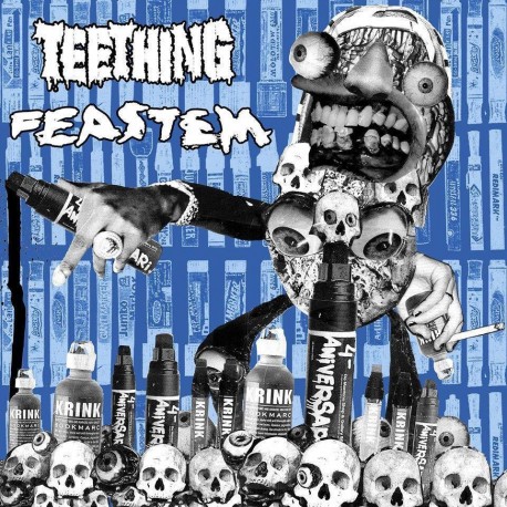 Teething/Feastem "Split" (7")