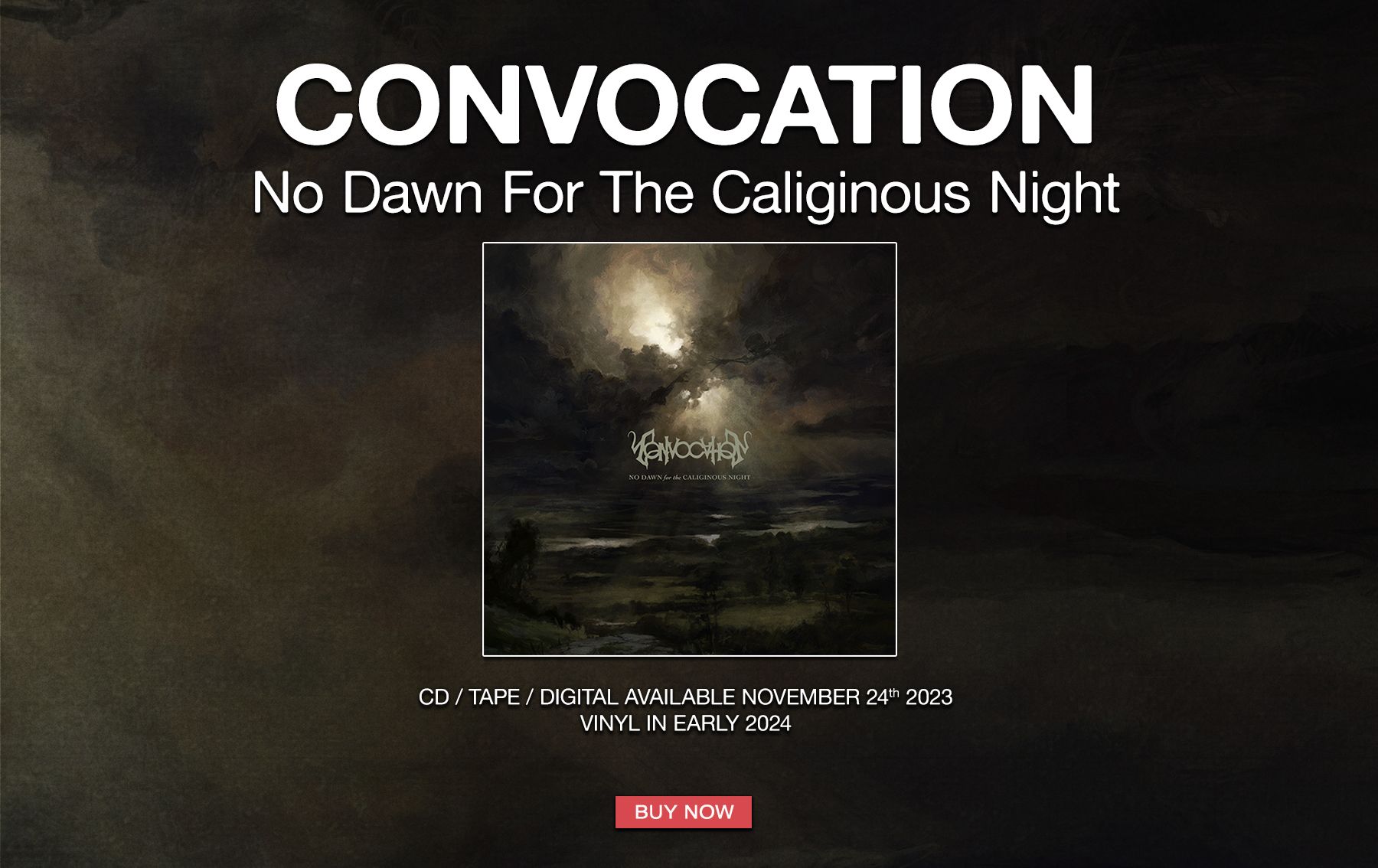 Convocation "No Dawn For the Caliginous Night" Pre-Orders!